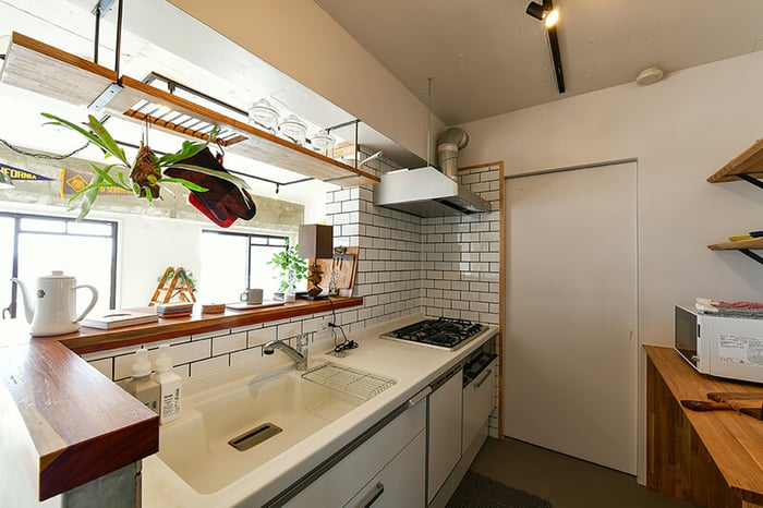 リノベーションしたキッチン