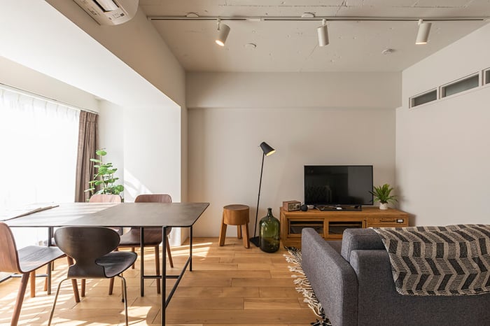 リノベーションされた部屋