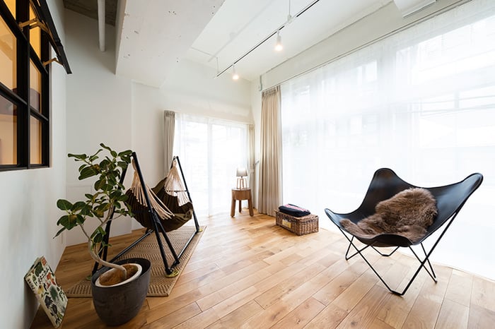 リノベーションされたLDK