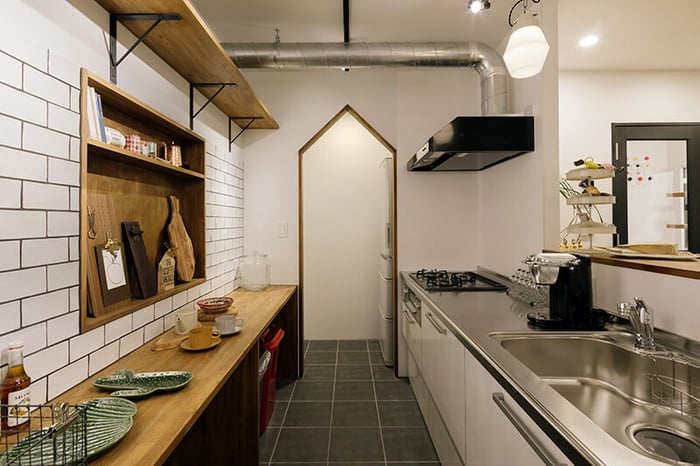 リノベーションされたキッチン